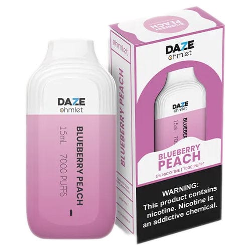 7 Daze Disposable Vape Blueberry Peach 7 Daze Ohmlet Disposable Vape (5%, 7000 Puffs)