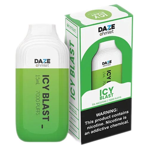 7 Daze Disposable Vape Icy Blast 7 Daze Ohmlet Disposable Vape (5%, 7000 Puffs)