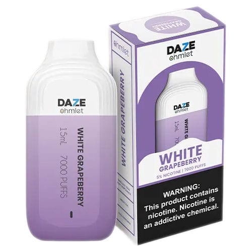 7 Daze Disposable Vape Watermelon White Grapeberry 7 Daze Ohmlet Disposable Vape (5%, 7000 Puffs)