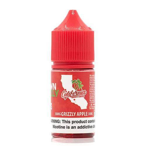 California Grown E-Liquids Juice California Grown SALT Grizzly Apple 30ml Nic Salt Vape Juice