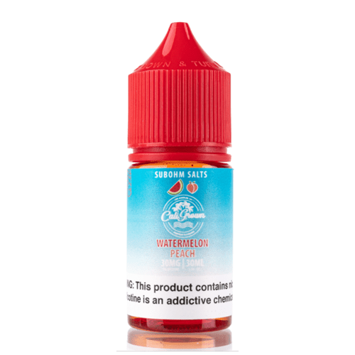 California Grown E-Liquids Juice Watermelon Peach 30ml Nic Salt Vape Juice - California Grown