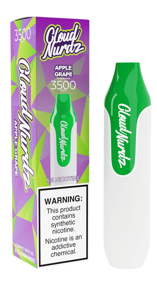 Cloud Nurdz Disposable Vape Apple Grape Cloud Nurdz 3500 Disposable Vape (0%, 3500 Puffs)