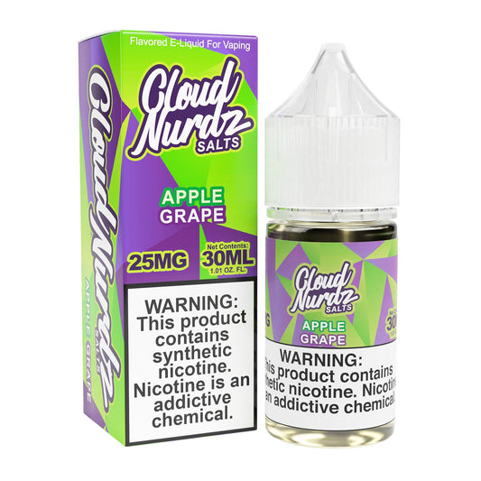 Cloud Nurdz Juice Cloud Nurdz Salts Grape Apple 30ml Nic Salt Vape Juice