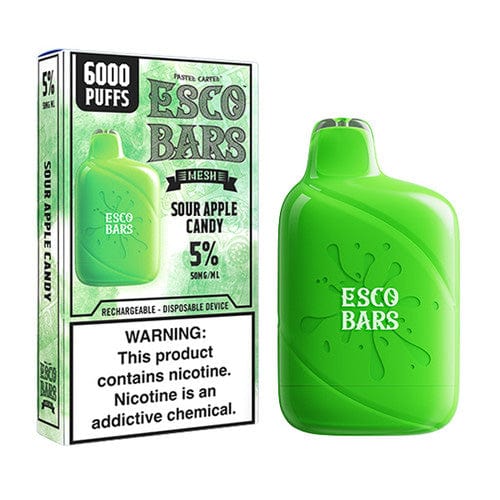 ESCO Bar Disposable Vape Sour Apple Candy ESCO Bar 6000 Disposable Vape (5%, 6000 Puffs)