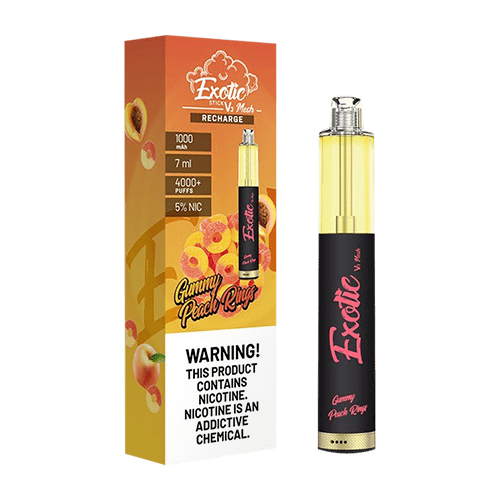 Exotic Disposable Vape Gummy Peach Rings Exotic Stick V3 Disposable Vape