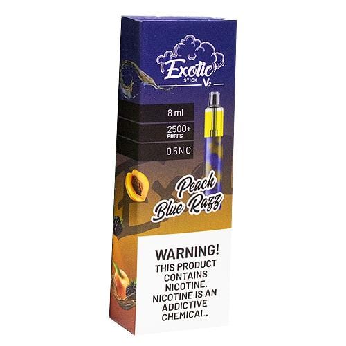 Exotic Disposable Vape Peach Blue Razz Exotic Stick V2 Disposable Vape