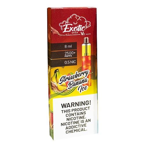 Exotic Disposable Vape Strawberry Banana Ice Exotic Stick V2 Disposable Vape