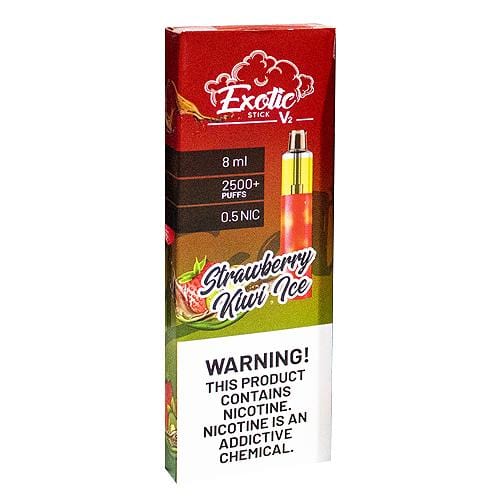 Exotic Disposable Vape Strawberry Kiwi Ice Exotic Stick V2 Disposable Vape