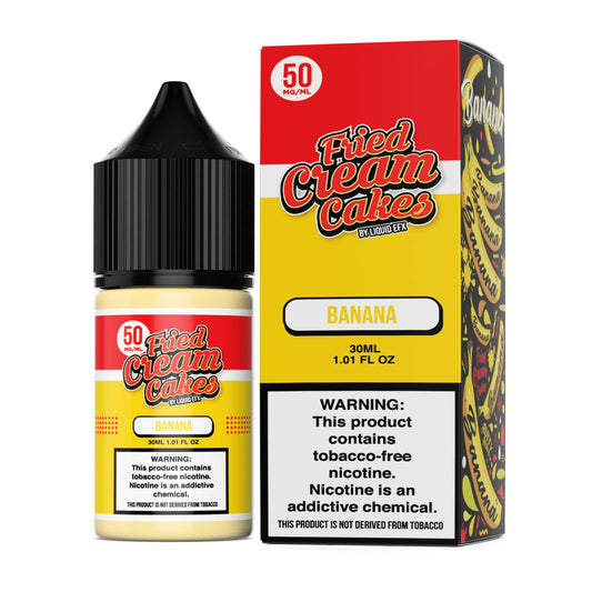 Fried Cream Cakes Juice Fried Cream Cakes Banana 30ml Nic Salt Vape Juice