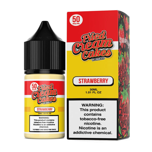 Fried Cream Cakes juice Fried Cream Cakes Strawberry 30ml Nic Salt Vape Juice