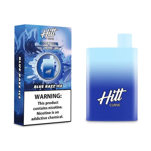 HITT Disposable Vape Blue Razz Ice Hitt Curve Disposable Vape (5%, 6000 Puffs)