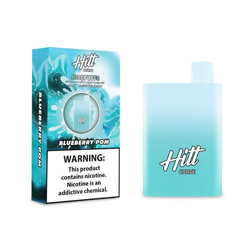 HITT Disposable Vape Blueberry Pom Hitt Curve Disposable Vape (5%, 6000 Puffs)