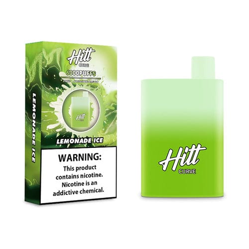 HITT Disposable Vape Lemonade Ice Hitt Curve Disposable Vape (5%, 6000 Puffs)