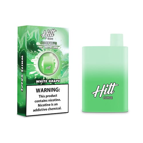 HITT Disposable Vape White Grape Hitt Curve Disposable Vape (5%, 6000 Puffs)