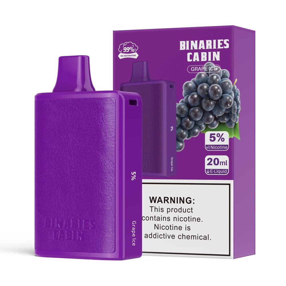 Horizon Disposable Vape Grape Ice HorizonTech Binaries Cabin Disposable Vape (5%, 10,000 Puff)