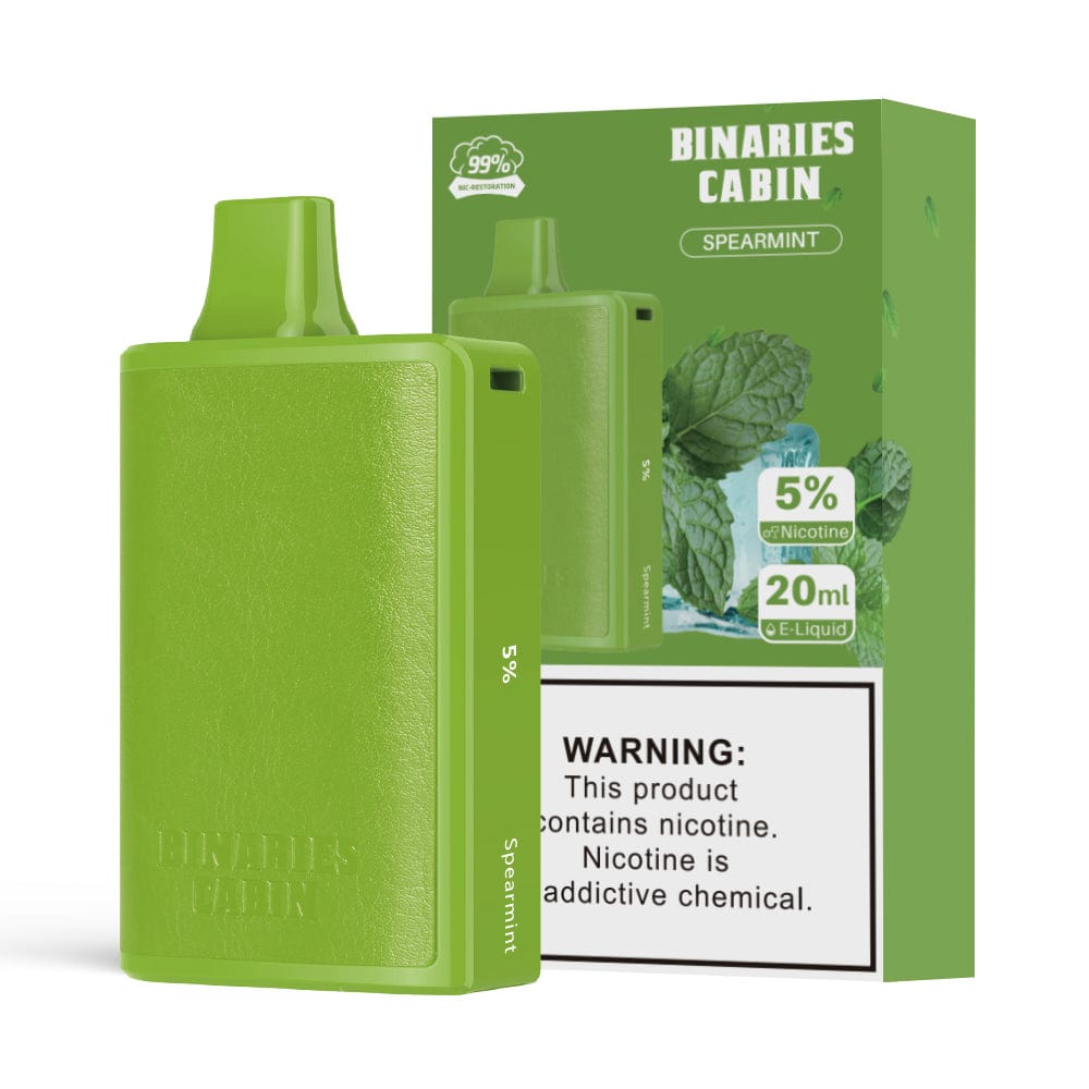 Horizon Disposable Vape Spearmint HorizonTech Binaries Cabin Disposable Vape (5%, 10,000 Puff)