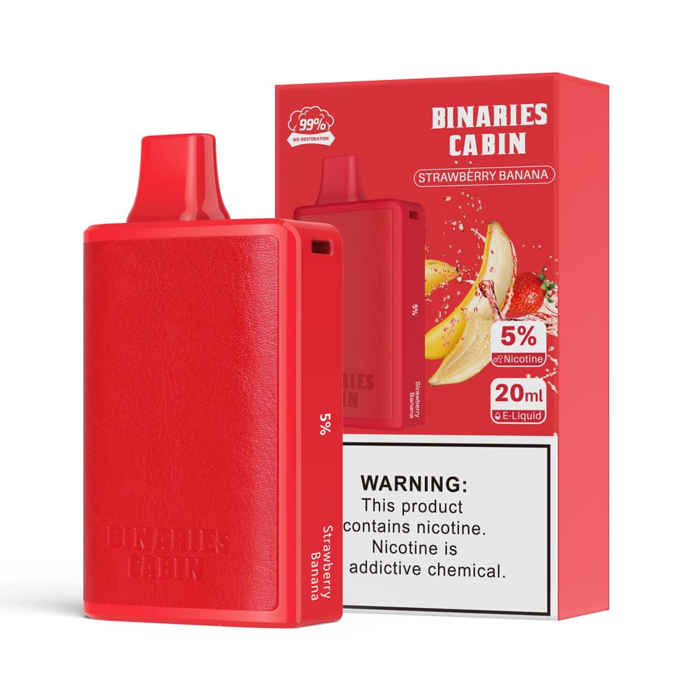 Horizon Disposable Vape Strawberry Banana HorizonTech Binaries Cabin Disposable Vape (5%, 10,000 Puff)