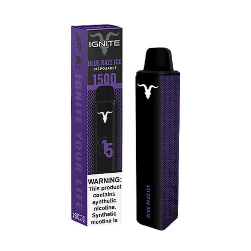 Ignite Disposable Vape Blue Raspberry Ice Ignite V15 Disposable Vape (5%, 1500 Puffs)