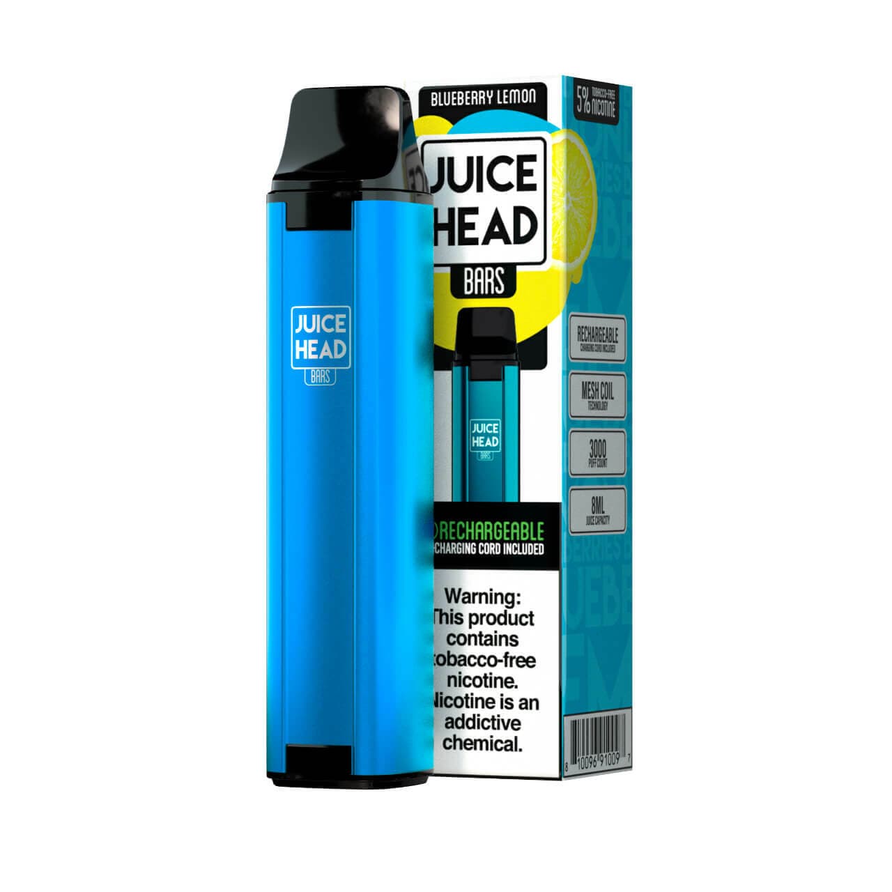 Juice Head Disposable Vape Blueberry Lemon Juice Head Bars Disposable Vape (5%, 3000 Puffs)