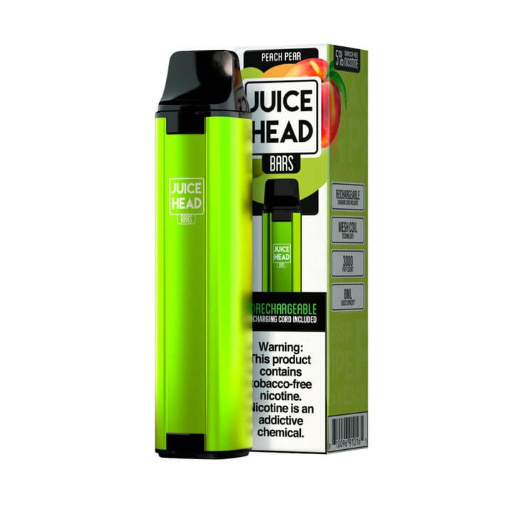 Juice Head Disposable Vape Peach Pear Juice Head Bars Disposable Vape (5%, 3000 Puffs)