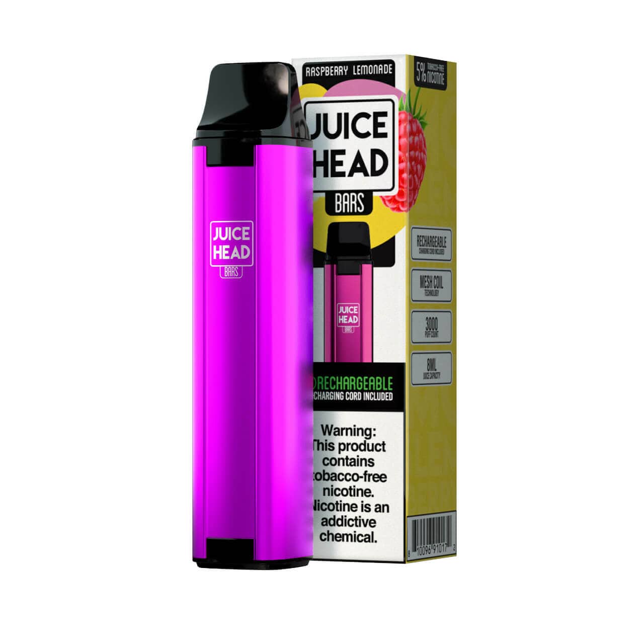 Juice Head Disposable Vape Raspberry Lemonade Juice Head Bars Disposable Vape (5%, 3000 Puffs)