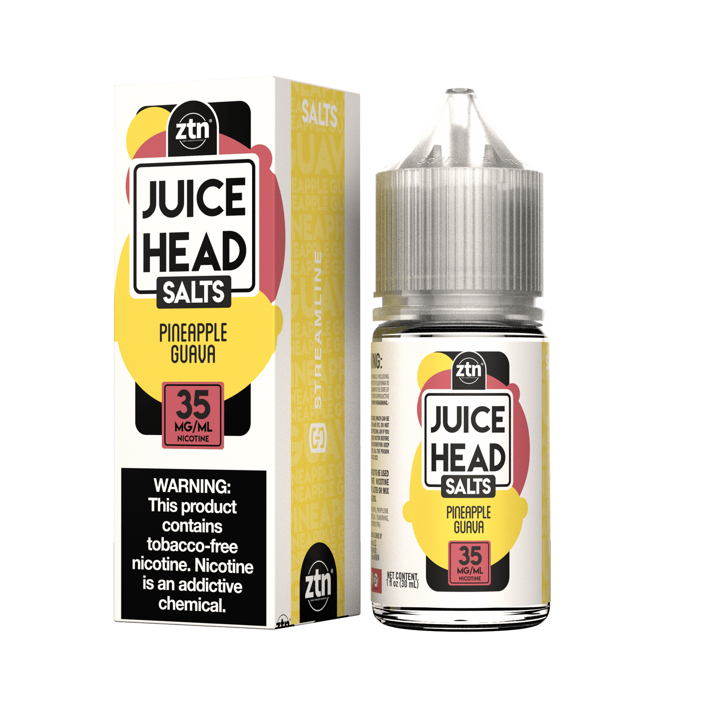 Juice Head Juice Juice Head Pineapple Guava 30ml Nic Salt ZTN Vape Juice