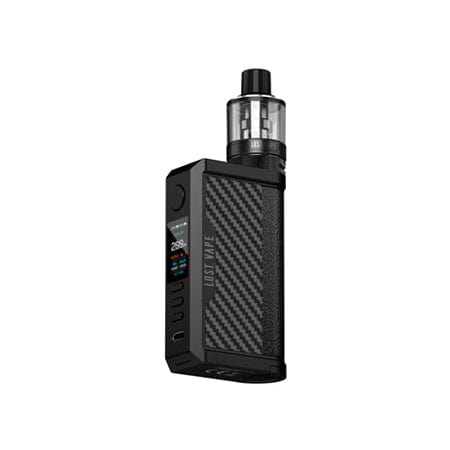 Lost Vape Kits Black Carbon Fiber Lost Vape Centaurus Q200 Kit w/ UB Max Tank