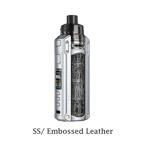 Lost Vape Kits Stainless Steel Embossed Leather Ursa Quest 100W Kit - Lost Vape