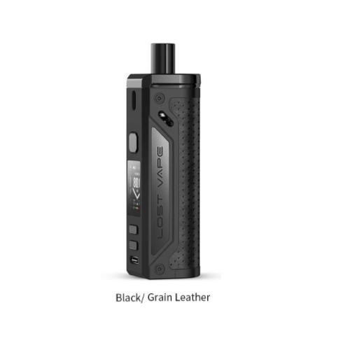 Lost Vape Pod System Black/Grain Leather Thelema 80W Pod System - Lost Vape