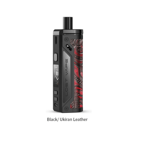 Lost Vape Pod System Black/Ukiran Leather Thelema 80W Pod System - Lost Vape