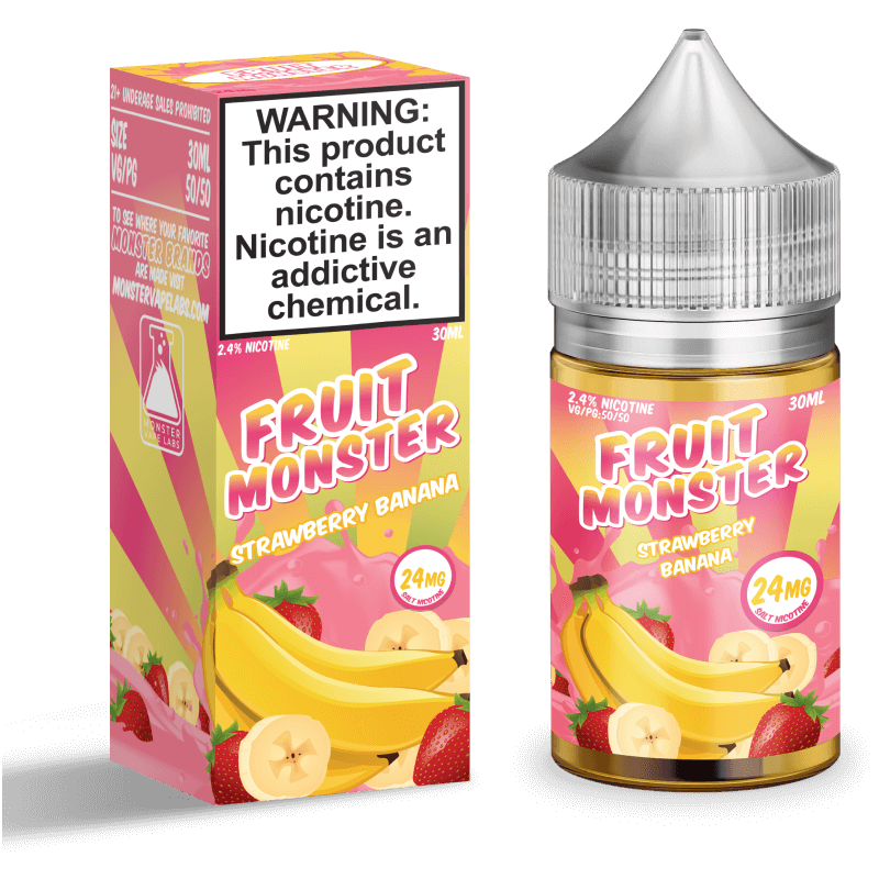 Monster Vape Labs Juice Fruit Monster Strawberry Banana 30ml Nic Salt Vape Juice