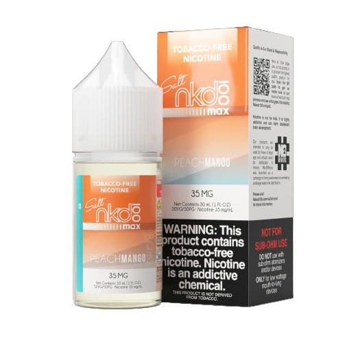 Naked 100 Juice NKD 100 MAX Salts Peach Mango Ice 30ml Nic Salt Vape Juice (TF)