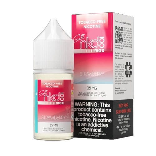 Naked 100 Juice NKD 100 MAX Salts Strawberry Ice 30ml Nic Salt Vape Juice (TF)