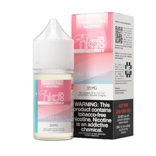 Naked 100 Juice NKD 100 MAX Salts Watermelon Ice 30ml Nic Salt Vape Juice (TF)