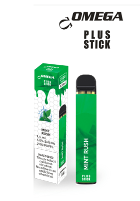 Omega Disposable Vape Mint Rush Omega Plus Disposable Vape