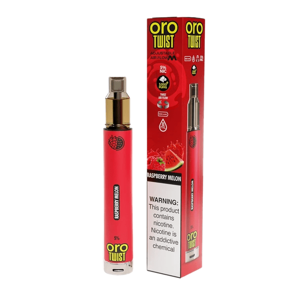 ORO Disposable Vape Raspberry Melon Oro Twist Tank Disposable Vape