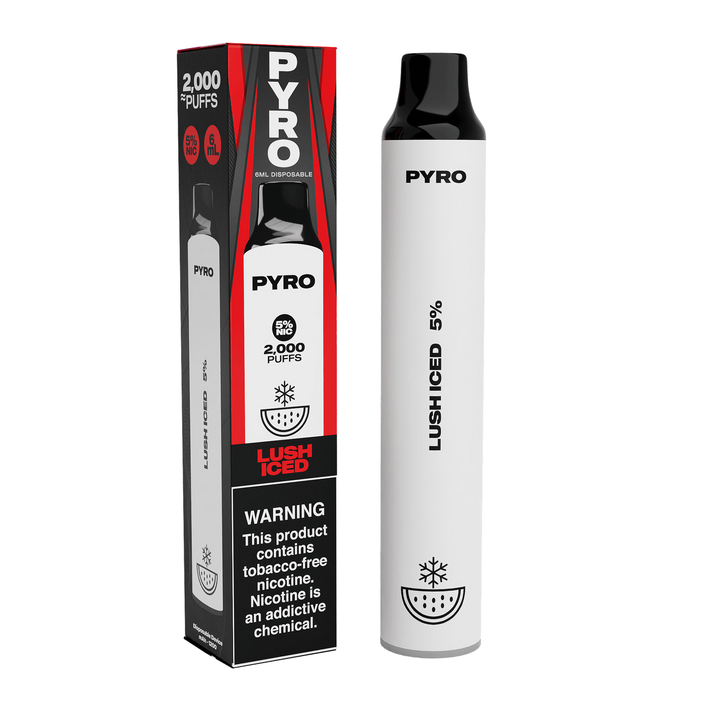 PYRO Disposable Vape Lush Ice PYRO 2000 Disposable Vape