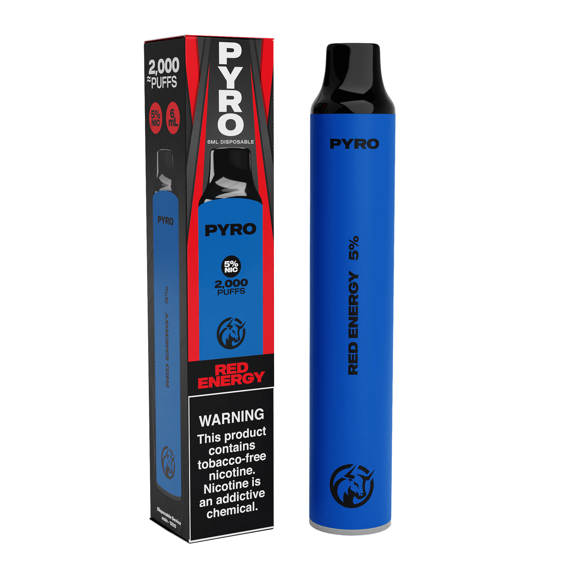 PYRO Disposable Vape Red Energy PYRO 2000 Disposable Vape