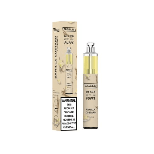 Sigelei Disposable Vape Vanilla Custard Sigelei Ultra Disposable Vape