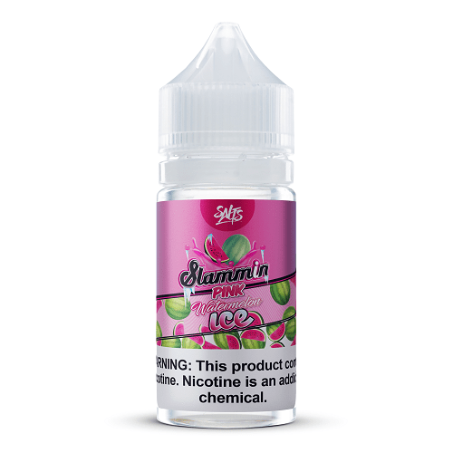 Slammin Juice Pink Watermelon Ice 30ml Nic Salt Vape Juice - Slammin