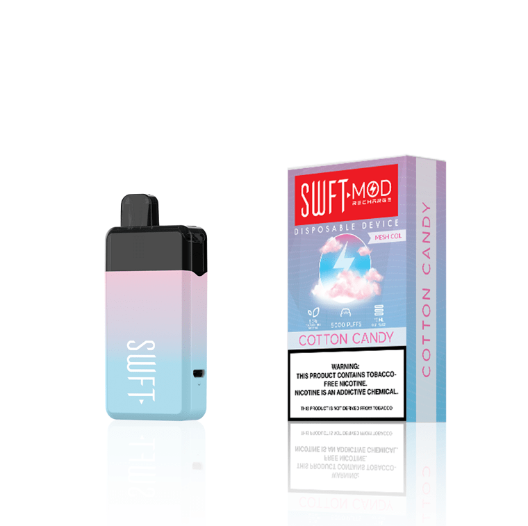 SWFT Disposable Vape Cotton Candy SWFT Mod Disposable Vape (5%, 5000 Puffs)