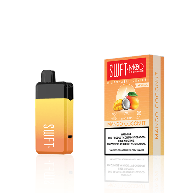 SWFT Disposable Vape Mango Coconut SWFT Mod Disposable Vape (5%, 5000 Puffs)